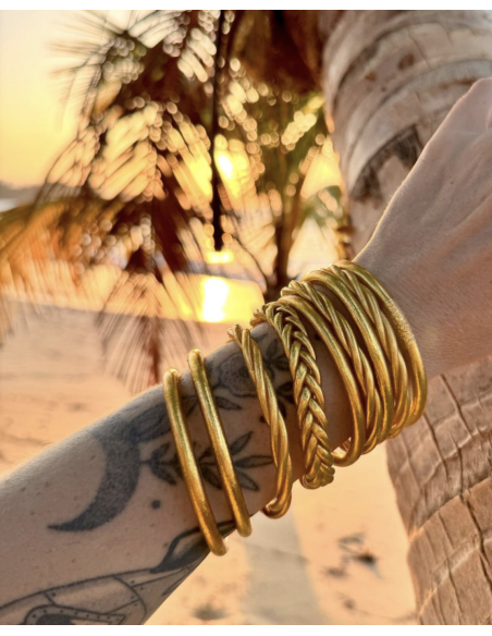 JONC BOUDDHISTE TRESSÉ DORÉ - CHERIE SHERIFF