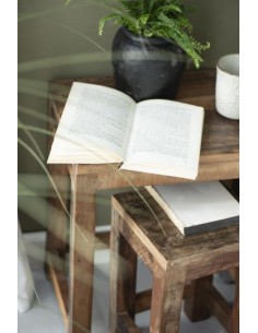 TABOURET CHEVET EN BOIS - IB LAURSEN 