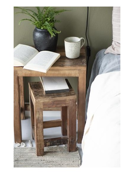 TABOURET CHEVET EN BOIS - IB LAURSEN 