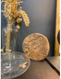 PLATEAU CHAPATI EN BOIS GRAVÉ - IB LAURSEN 2