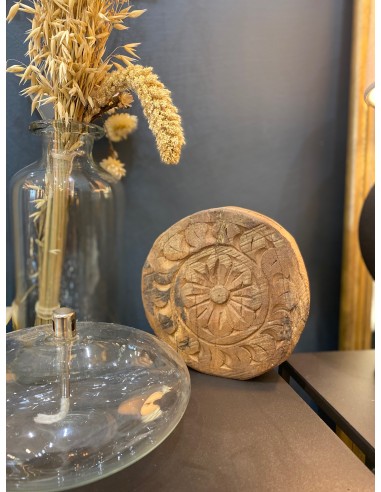 PLATEAU CHAPATI EN BOIS GRAVÉ - IB LAURSEN