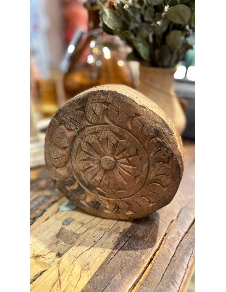 PLATEAU CHAPATI EN BOIS GRAVÉ - IB LAURSEN