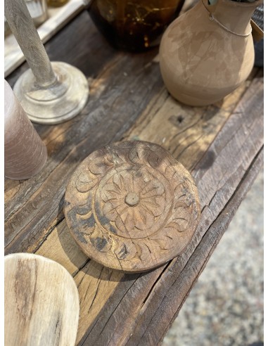 PLATEAU CHAPATI EN BOIS GRAVÉ - IB LAURSEN
