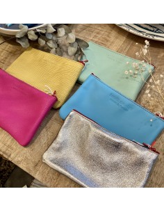 TROUSSE ZIPPEE EN CUIR -TAILLE M - BANDIT MANCHOT 