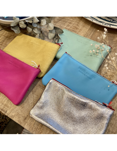 TROUSSE ZIPPEE EN CUIR -TAILLE M - BANDIT MANCHOT 