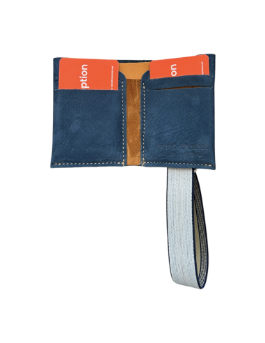PORTE CARTES CUIR ELASTIQUE HOMME - BANDIT MANCHOT
