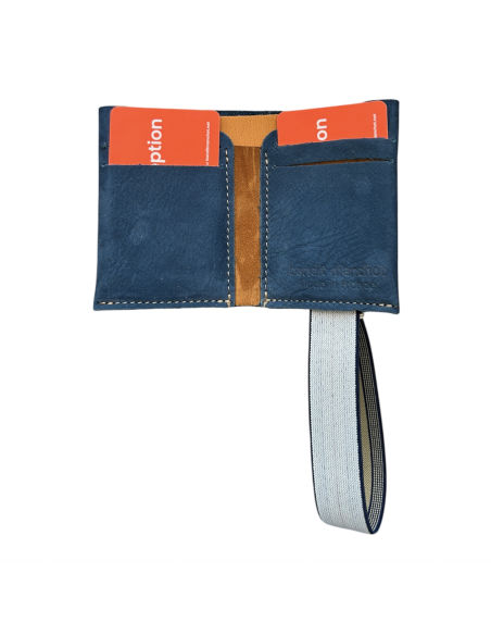 PORTE CARTES CUIR ELASTIQUE HOMME - BANDIT MANCHOT
