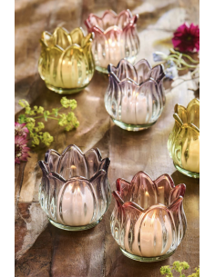 PHOTOPHORE TULIPE EN VERRE  - IB LAURSEN 