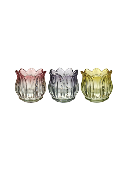 PHOTOPHORE TULIPE EN VERRE  - IB LAURSEN 
