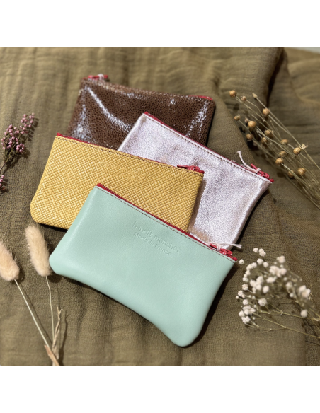 TROUSSE ZIPPEE EN CUIR -TAILLE S - BANDIT MANCHOT