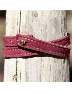 BRACELET FEMME DOUBLE RANG  EN CUIR - BANDIT MANCHOT 2