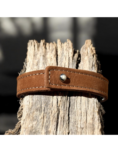 BRACELET HOMME EN CUIR - BANDIT MANCHOT