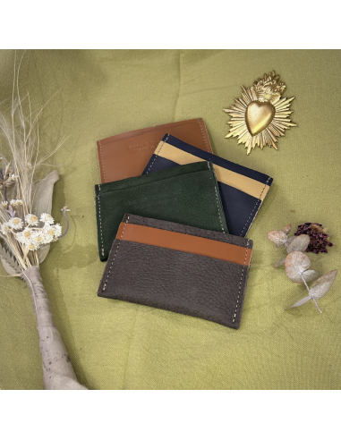 PORTE-CARTES PLAT EN CUIR POUR HOMME - BANDIT MANCHOT