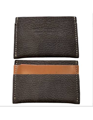 PORTE-CARTES PLAT EN CUIR POUR HOMME - BANDIT MANCHOT