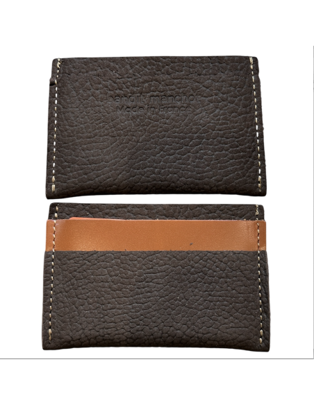 PORTE-CARTES PLAT EN CUIR POUR HOMME - BANDIT MANCHOT