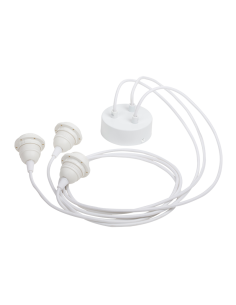 KIT SUSPENSION TRIPLE TISSE ROSACE EN PLASTIQUE - LA CASE DE COUSIN PAUL