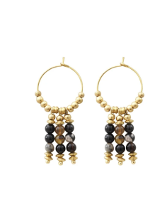 BOUCLES D'OREILLES THEMIS DARK - KHARMARI