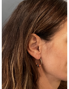 CREOLES PIERRES SEMI PRECIEUSES - LES FILLES DE COEUR 