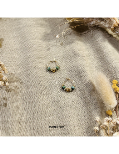 CREOLES PIERRES SEMI PRECIEUSES - LES FILLES DE COEUR 