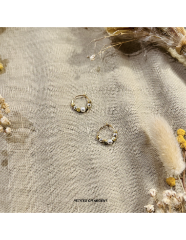 CREOLES PIERRES SEMI PRECIEUSES - LES FILLES DE COEUR 