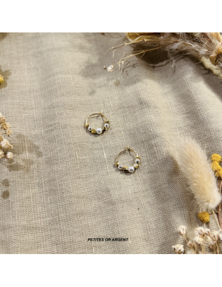 CREOLES PIERRES SEMI PRECIEUSES - LES FILLES DE COEUR 