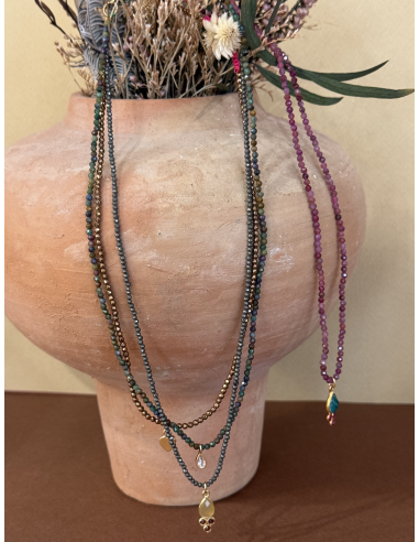 COLLIER PIERRES SUR FIL - LES FILLES DE COEUR 