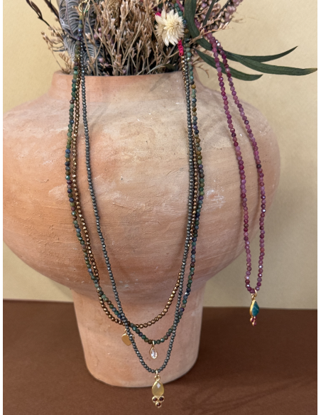 COLLIER PIERRES SUR FIL - LES FILLES DE COEUR 