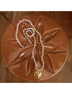 COLLIER PERLES NACREES - LES FILLES DE COEUR 