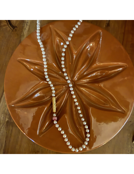 COLLIER PERLES NACREES - LES FILLES DE COEUR 