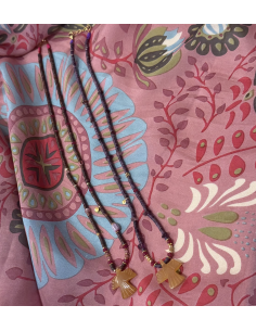 COLLIER COQUILLAGE PENDENTIF AIGLE- LES FILLES DE COEUR 