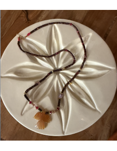 COLLIER COQUILLAGE PENDENTIF AIGLE- LES FILLES DE COEUR  2