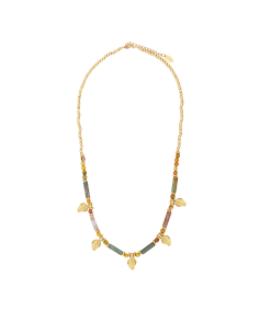 COLLIER AVEC FEUILLES LAITON ARUN - KHARMARI
