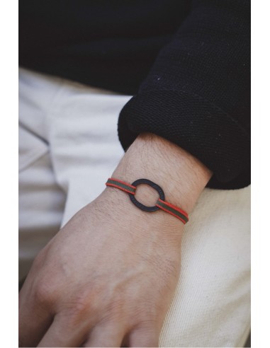 BRACELET BASTILLE CHARBON MONTAIGNE - LE SOU FRANÇAIS