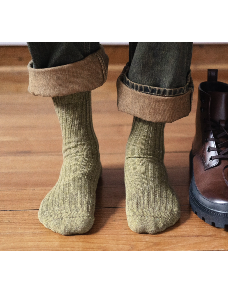 CHAUSSETTES DUST STAR EN SOIE ET LAINE - KLUE