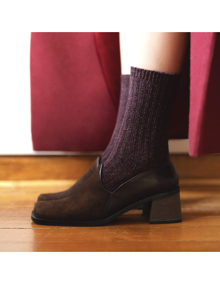 CHAUSSETTES DUST STAR EN SOIE ET LAINE - KLUE