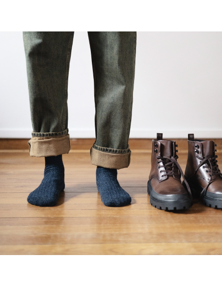 CHAUSSETTES DUST STAR EN SOIE ET LAINE - KLUE