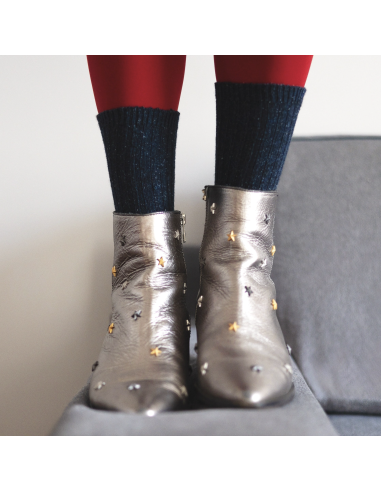 CHAUSSETTES DUST STAR EN SOIE ET LAINE - KLUE