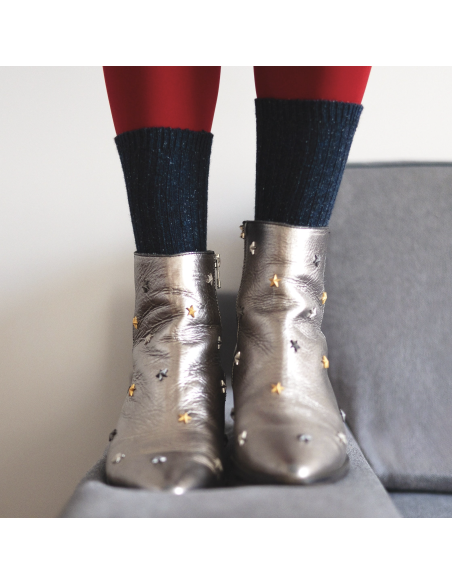 CHAUSSETTES DUST STAR EN SOIE ET LAINE - KLUE