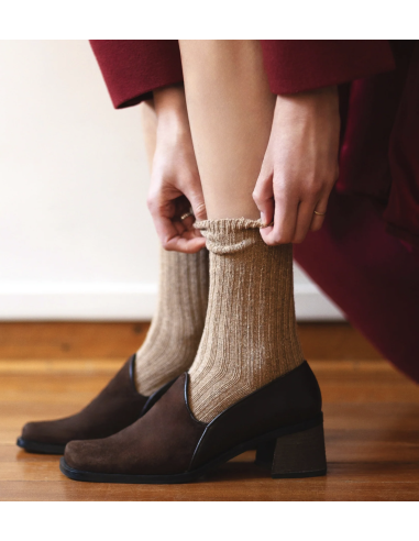 CHAUSSETTES DUST STAR EN SOIE ET LAINE - KLUE