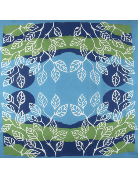 FOULARD COTON BIO 100X100 CM - LES BELLES VAGABONDES 