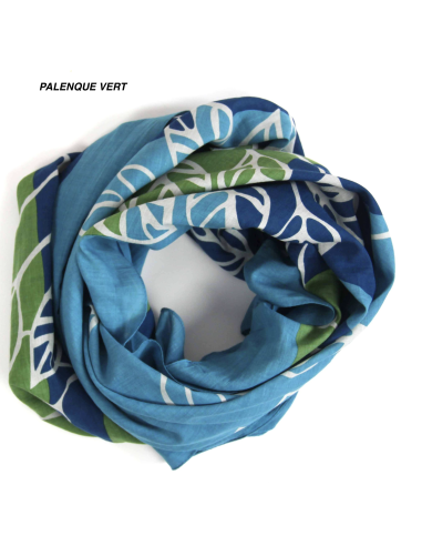 FOULARD COTON BIO 100X100 CM - LES BELLES VAGABONDES 