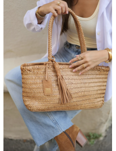 SAC BAGUETTE EN CUIR PERKINS - BIBA