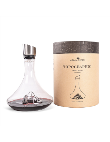 CARAFE A DECANTER TOPOGRAPHIC - ALASKAN MAKER 