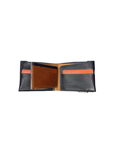 PORTEFEUILLE EN CUIR HOMME AVEC POCHE CENTRALE - BANDIT MANCHOT