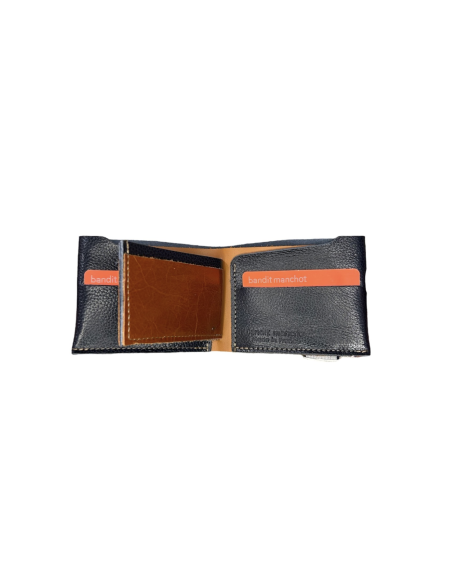 PORTEFEUILLE EN CUIR HOMME AVEC POCHE CENTRALE - BANDIT MANCHOT