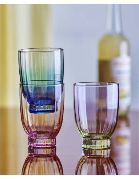 VERRE NICOLINE MULTICOLORE - BLOOMINGVILLE