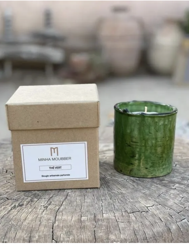 BOUGIE EN TERRE CUITE DE TAMEGROUTE - MINHA MOUBBER