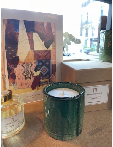 BOUGIE EN TERRE CUITE DE TAMEGROUTE - MINHA MOUBBER