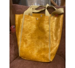 CABAS SANGLE EN CUIR - BANDIT MANCHOT