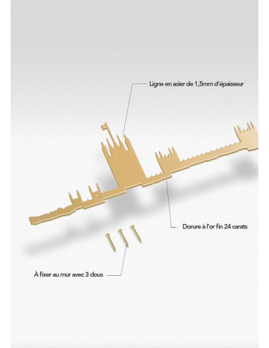 THE LINE DORÉ LA SILHOUETTE DES VILLES